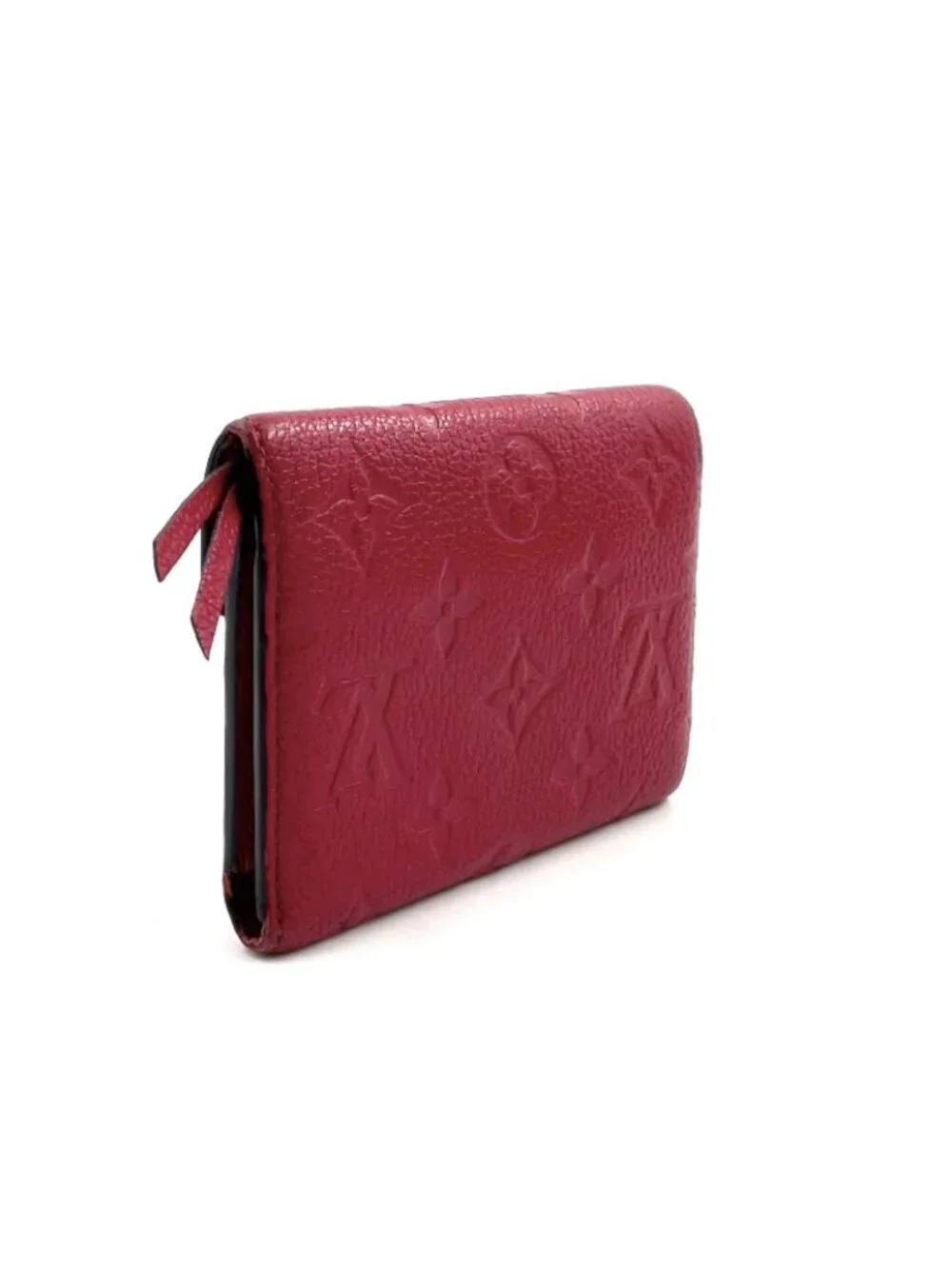 Louis Vuitton Portefeuille Victorine Monogram Empreinte Scarlet Red Trifold